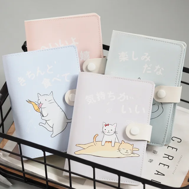 Cute Kawaii Notebook Cartoon Leisure Cat Journal Diary Planner Cute Kawaii Notebook Cartoon Leisure Cat Journal Diary Planner Notepad For Kids Gift Korean Stationery School