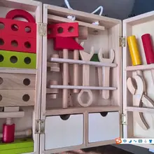 Новые деревянные блоки детские развивающие игрушки Моделирование Столярный инструмент набор инструментов включает в себя 25 шт. инструменты подарок для ребенка