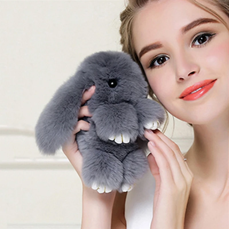 stuffed bunny keychain
