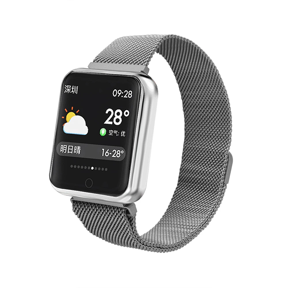 Sports IP68 Smart Watch P68 fitness bracelet activity tracker heart rate monitor blood pressure for ios Android apple iPhone 7 8