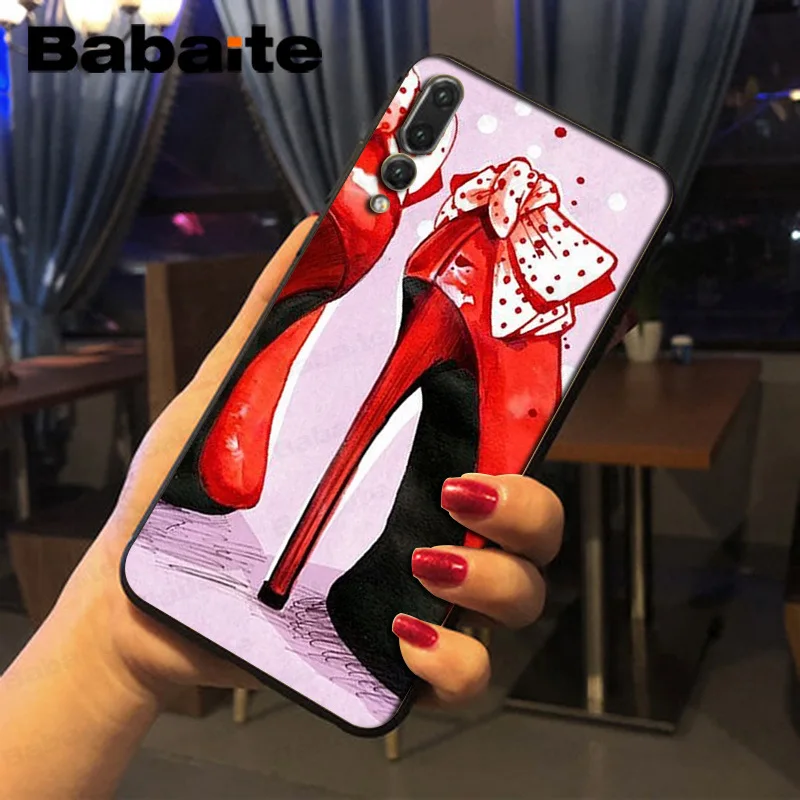 red high heel shoes girly 