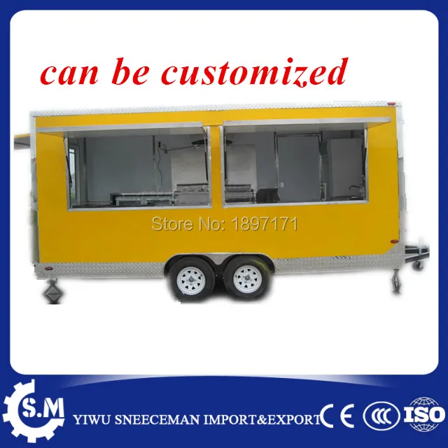 

SNEECEMAN Bread food trailer mobile food truck for factory direct sell