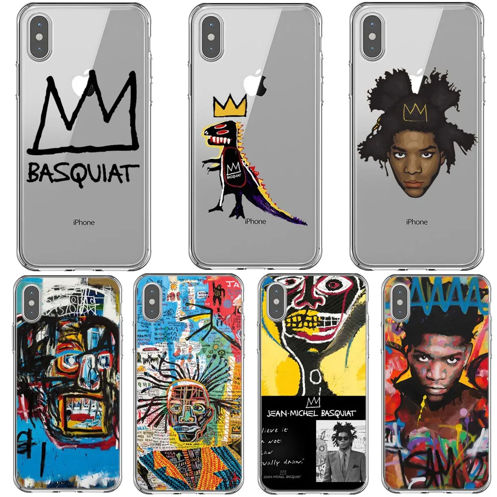 New York Artist Jean Michel Basquiat Soft silicone Phone Cases for