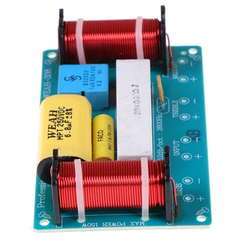 

Frequency Divider 1pc Speaker 3 Way Audio Treble + Midrange + Bass Crossover Speakers Filter for 8 Inch Speaker