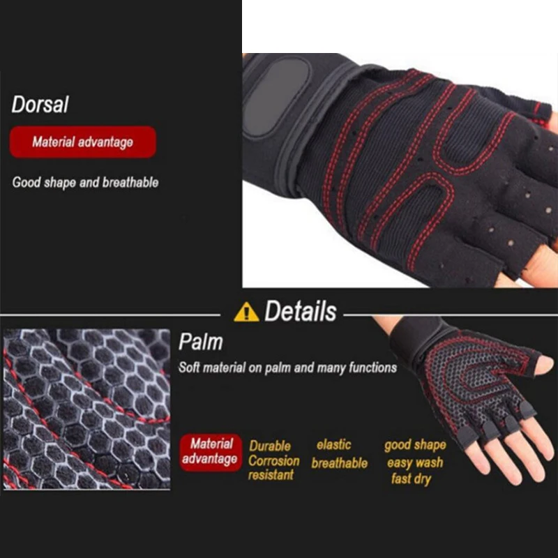 Gym Body Building Training Dumbbell Sports Fitness Weight Lifting Gloves For Men And Women Fitness Exercise Training Gym Gloves