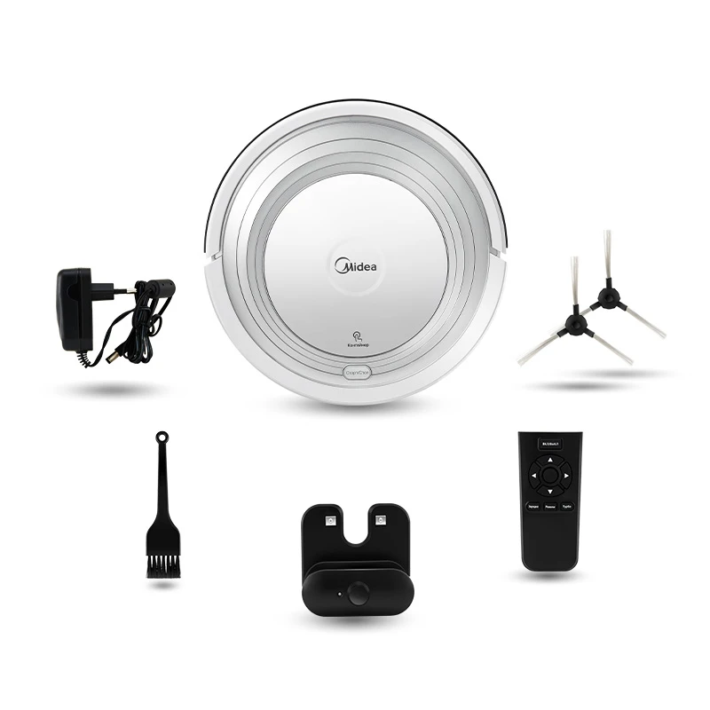 Robot Vacuum Cleaner Midea VCR01/VCR12 with Remote Control,Self-Recharge,Automatic Cleaning,Smart Vacuums