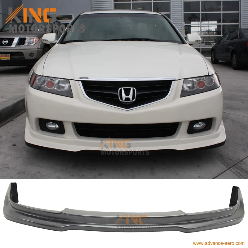 Подходит для 2004 2005 Acura TSX P1 Стиль переднего бампера губ-неокрашенный поли уретан