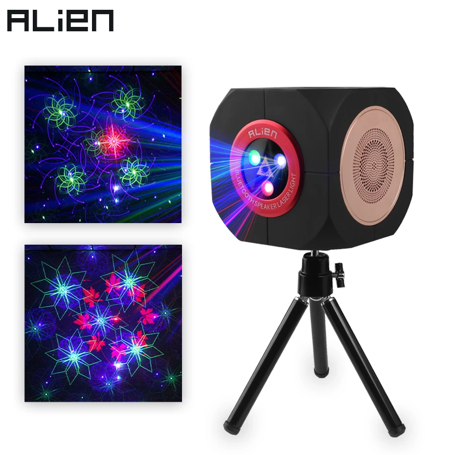 ALIEN RGB аккумуляторная беспроводная bluetooth колонка лазерный проектор сценический