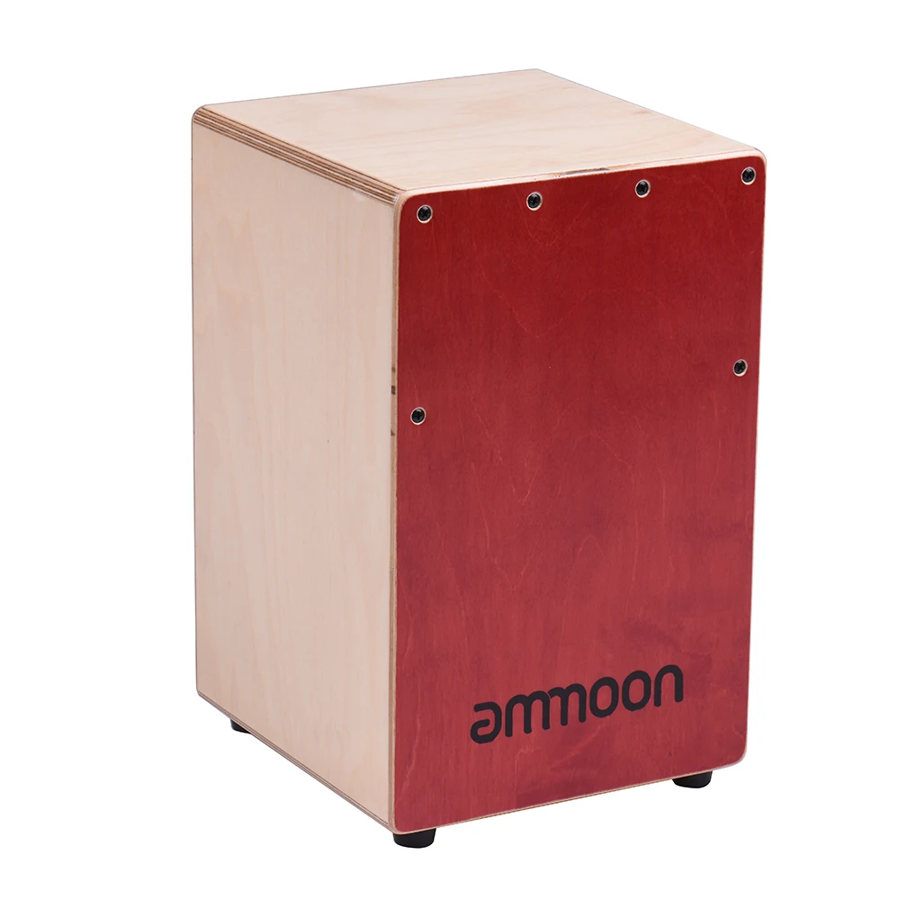 Ammoon детская деревянная коробка Cajon барабан ручной барабан ударный инструмент березовая древесина с регулируемыми струнами сумка для переноски