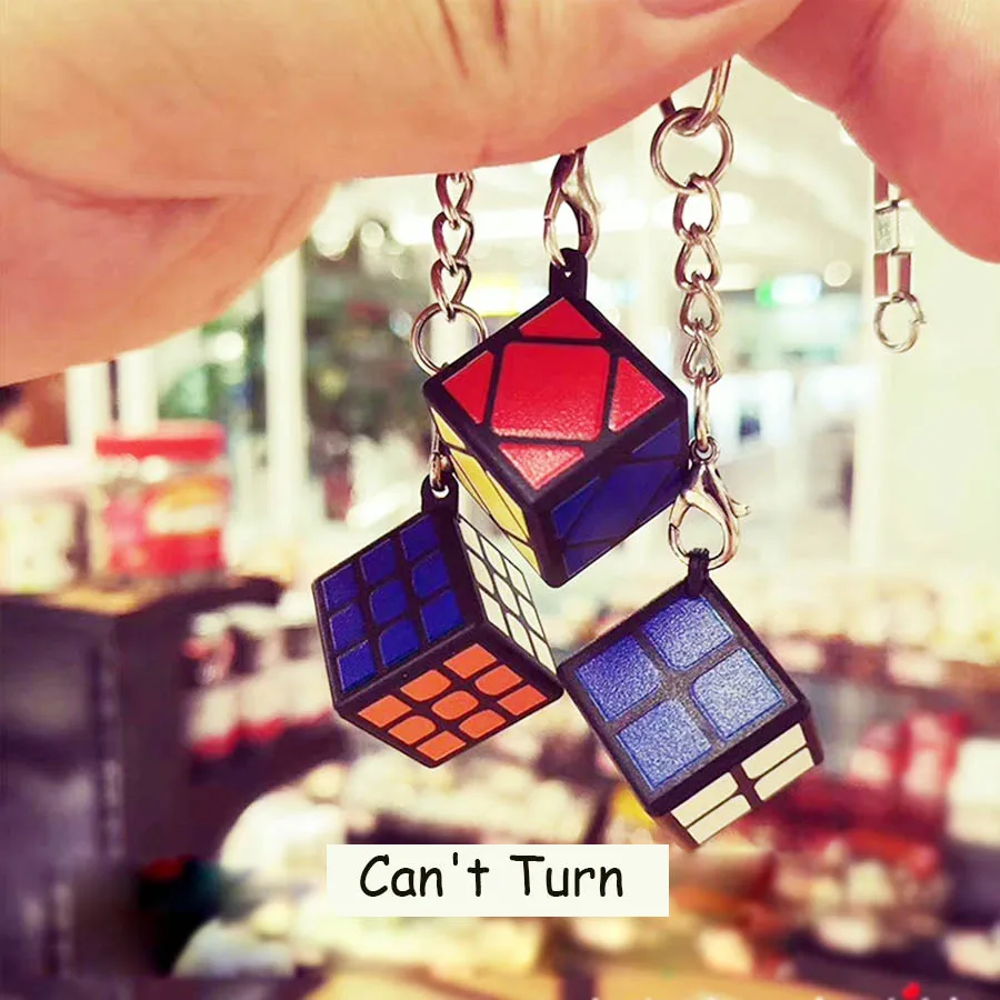 

Pocket-sized KeyChain Magic Cube 2x2x2 3x3x3 Mini 15 mm Cubo Magico Keychian Educational Toy For Children Gift