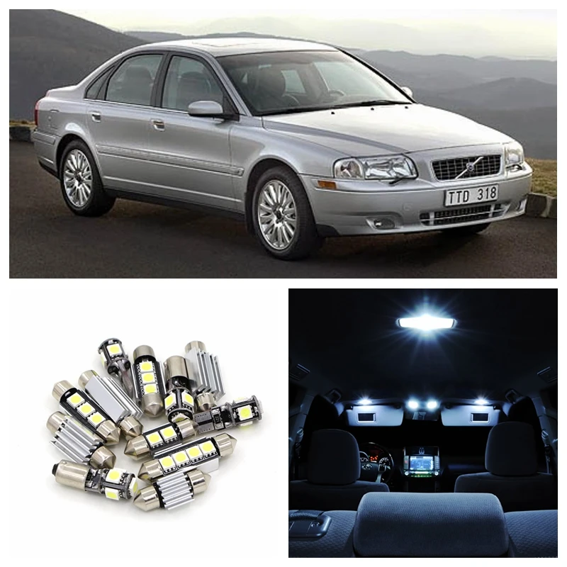 Us 18 55 36 Off 19pcs White Canbus Led Light Car Bulbs Interior Package Kit For 1999 2006 Volvo S80 Sedan Map Dome Trunk Door Lamp No Error In