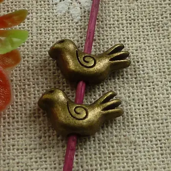 

150 pieces bronze plated bird spacers 15x9mm #1037