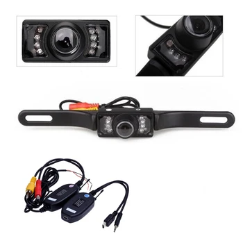 

hot!! LED Power Display License Plate Frame Waterproof night vision Car Rear View Reversing Camera