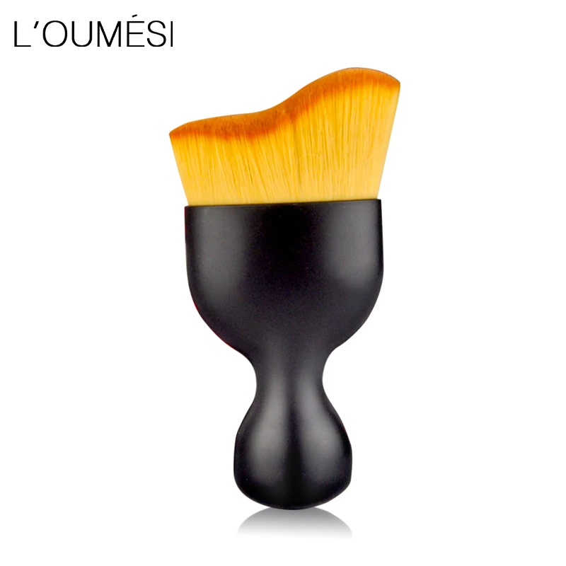 

loumesi Contour Foundation Brush S Shape Cream Makeup Brushes Loose Powder Brush Multifunctional Make Up Brushes