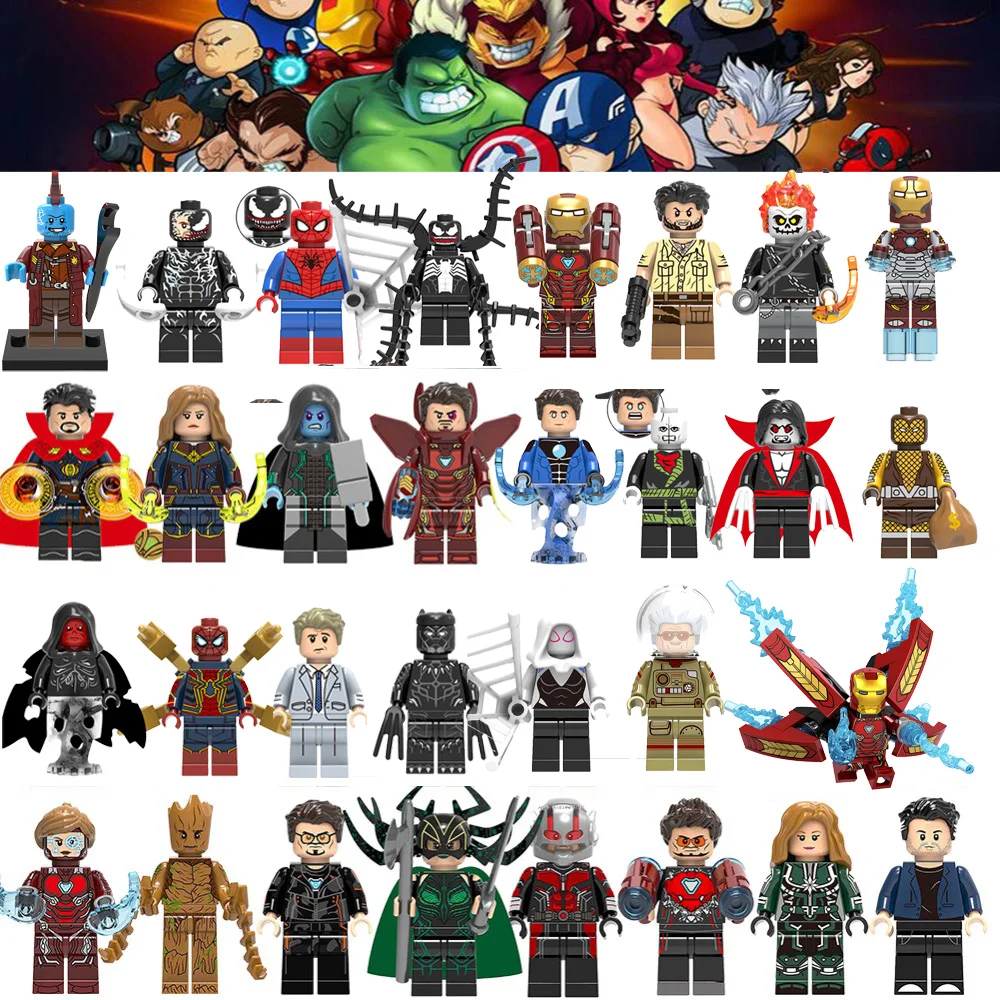 

Duplo marvel super heroes set hulk thor Captain America Iron Man brinquedos enlighten building blocks toys figures for children