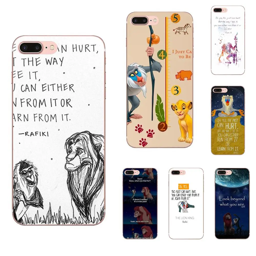 

For Apple iPhone 4 4S 5 5C 5S SE 6 6S 7 8 Plus X XS Max XR Soft Case Cover Rafiki Quote The Lion King