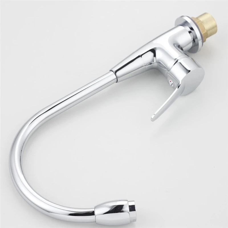 360 Degree Swivel Alloy Kitchen Mixer Cold and Hot Basin Sink Mixer Tap Kitchen Faucet with 2 pipes