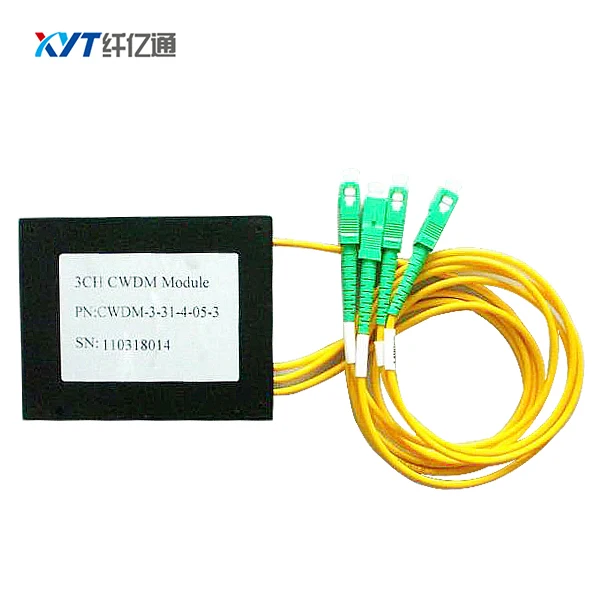 

china factory promotion product 1*3 cwdm module ABS box 3channel CWDM Multiplexer single fiber