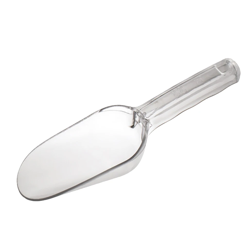 Ice Cube Shovel Scoop Scraper, Plastic Clear Ice Bucket Bar Tools 4 Sizes - Multifunction
