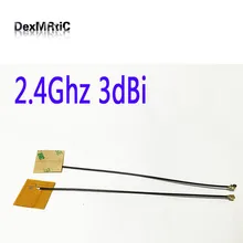 2 шт. 2,4 ГГц 3dbi с внутренней антенной Желтая пленка FPC мягкая антенна IPEX#2 антенна Wi-Fi для ноутбука