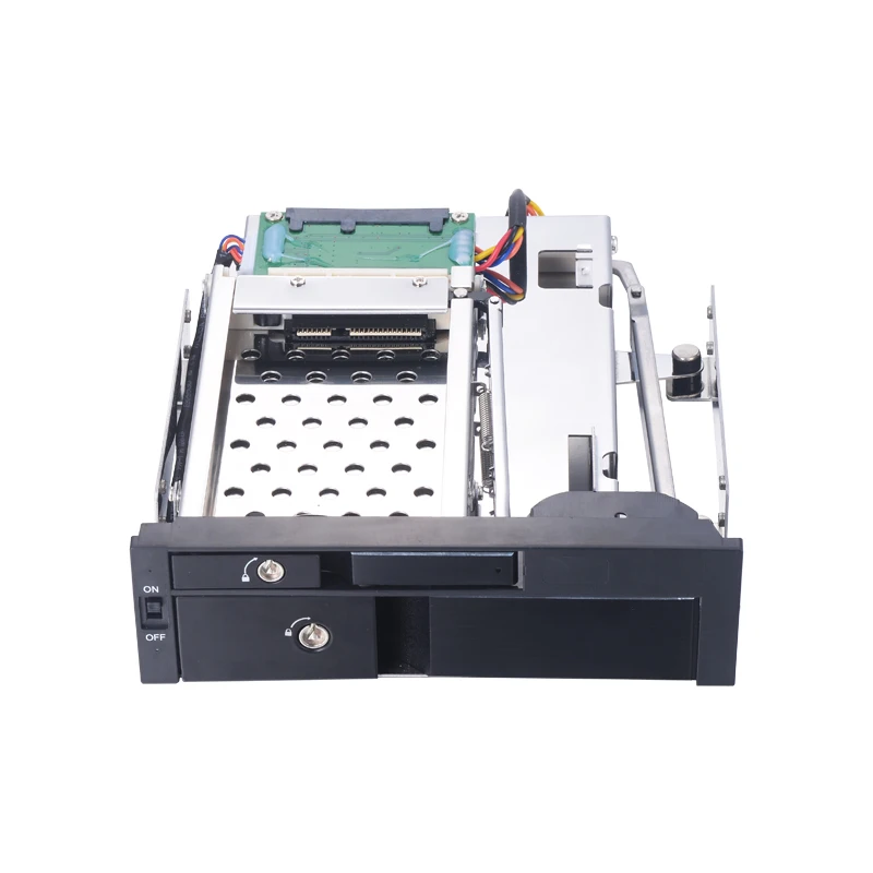 5.25 inch SATA aluminum internal hdd mobile rack with lock for optical