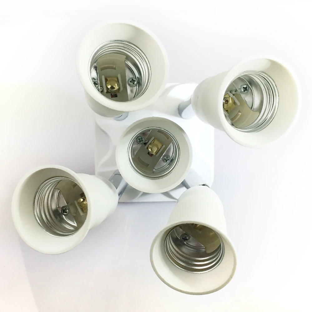 E26/E27 светильник-разветвитель, 3/4/5 в 1 E27 лампы адаптер держатель гнезда вращающийся 180D гибкие увеличить светильник