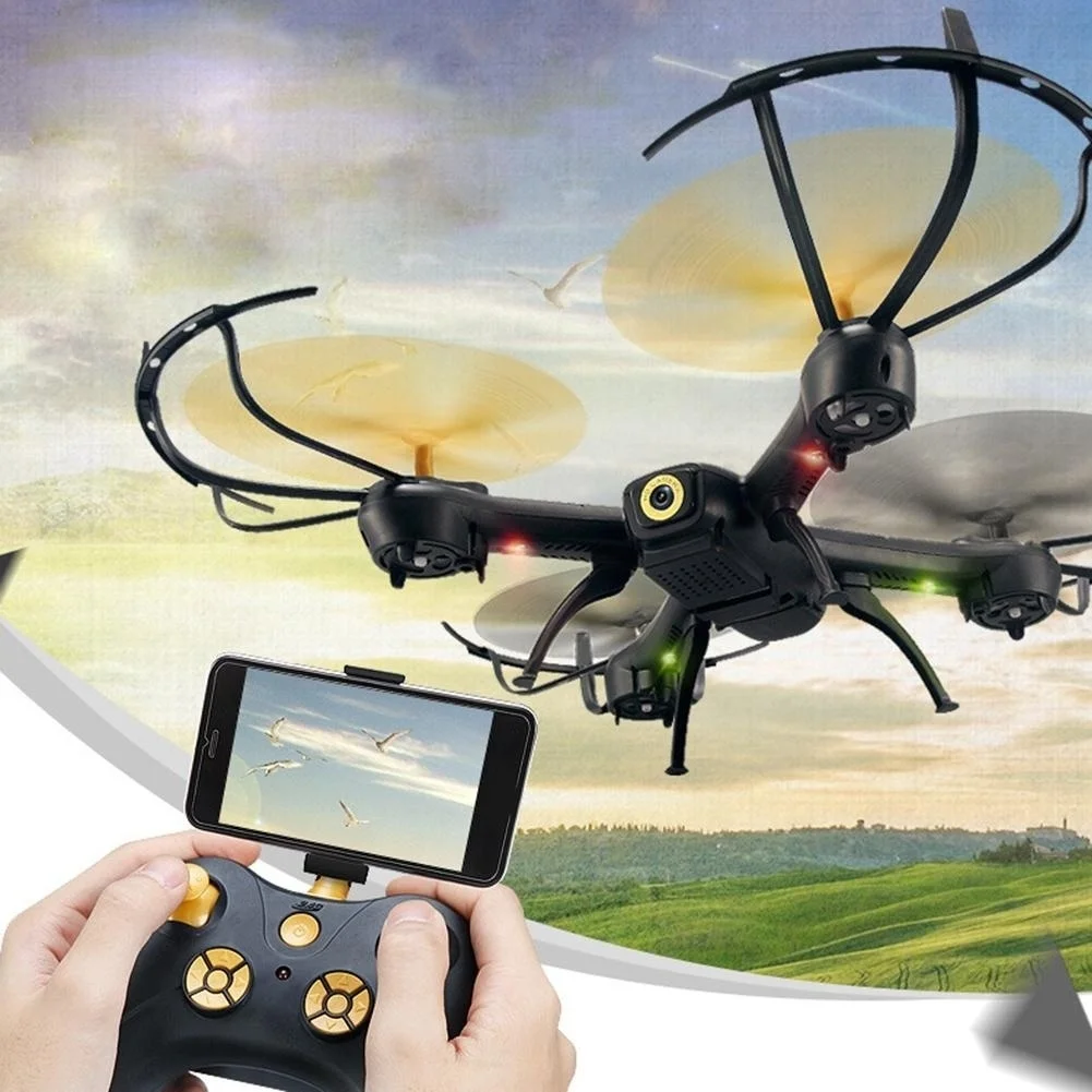 

Voice Control WiFi Quadcopter Drone with LED lights Altitude Hold Headless mode usb RC Helicopters