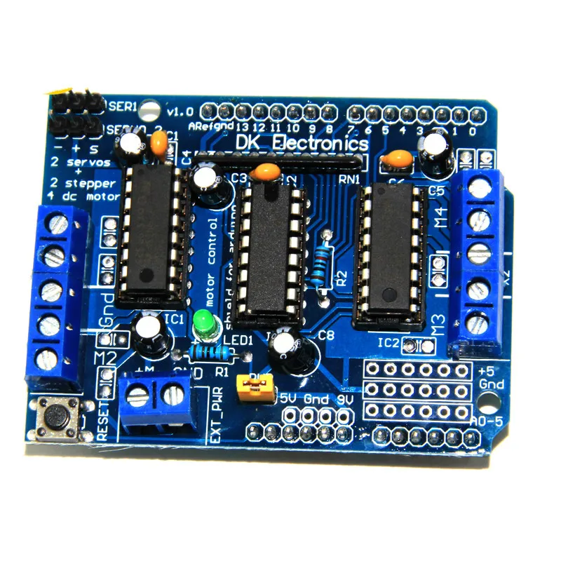 Щит привода двигателя L293D для Arduino Duemilanove Mega/UNO плата расширения управления