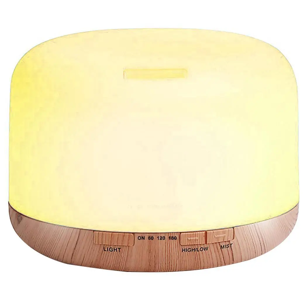 

500ML Ultrasonic Air Humidifier Aroma Essential Oil Diffuser Mute Humidifier Adapter Power Supply Fogger Colorful Night Lamp