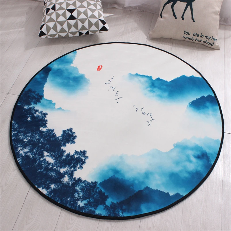 Round Abstract Carpet Flower Printed Soft Carpets Anti-slip Rugs Chair Mat Floor Mat for Home Kids Room Carpet for Living Room Round Abstract Carpet Flower Printed Soft Carpets Anti-slip Rugs Chair Mat Floor Mat for Home Kids Room Carpet for Living Room