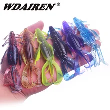 2 pçs silicone macio isca dupla face estilo pesca iscas 10cm 10.5g louco flapper wobblers para águas profundas e rasas enfrentar