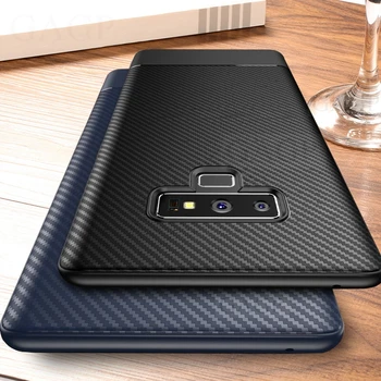 

10PCS/Lot For Samsung Galaxy S8 s9 Plus Coque Case Carbon Fiber Case Soft Silicone Cover For Samsung Galaxy Note 9 Note 8 Cases