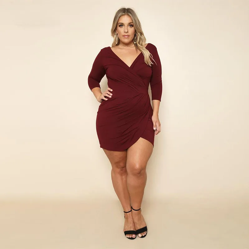 plus size bodycon mini dress