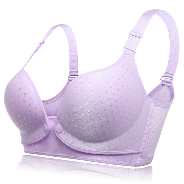 Cotton Nursing Maternity Bra Front Closure Wireless Adjustable Nursing Bras Breastfeeding Bra For Pregnant Women Underwear