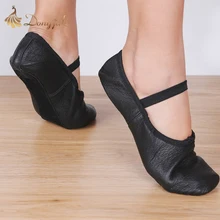 Dongjak According The CM To Buy Ballet Shoes Canvas Flat Slippers Pink Black salsa Ballet dance Shoes For Girls Children Woman