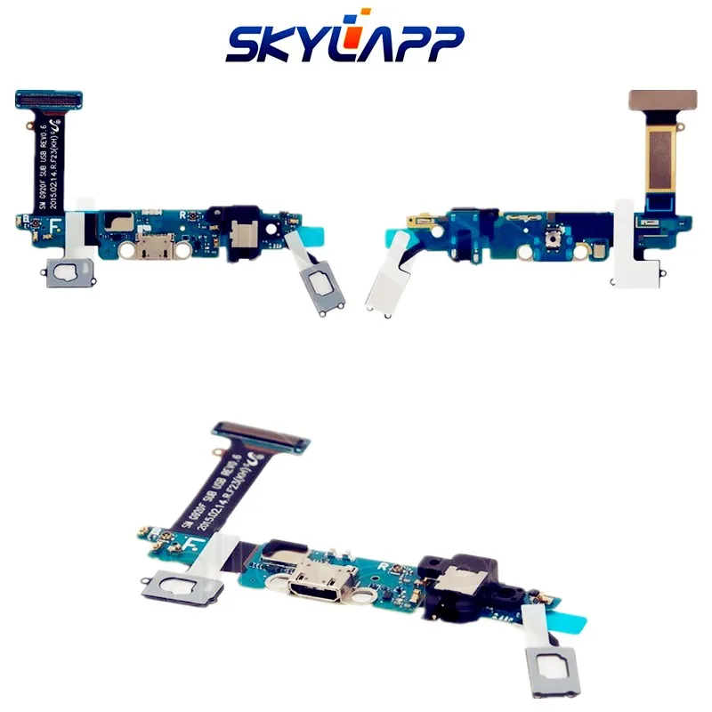 

Flat Cable for Samsung G920F for Galaxy S6 headphone connector charge connector Flex Ribbon Flexible Flat Cable Free Shipping