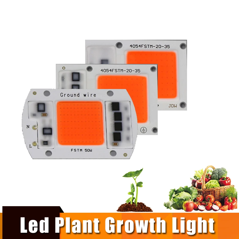 

COB Led Grow Light Full Spectrum Flower Lamp Phyto Lamp 220v 240v 50w-20w LED Grow Lamp For Flower& Indoor Plant Seedling Grow