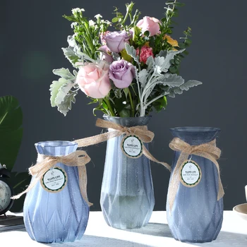 

Creative Glass vase Multi-Color Grinded glass terrarium flower vases for weddings table decorations home decoration accessories