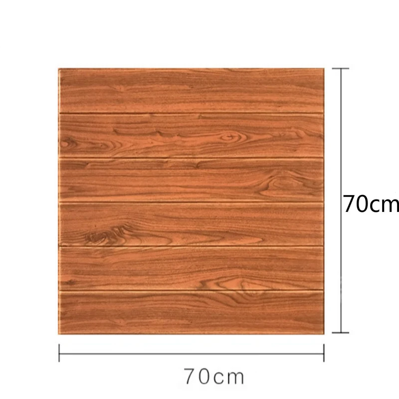 10 штук древесины зерна самоклеющиеся обои 3d стерео наклейки на стену гостиная спальня потолок детский сад