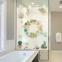 Мультяшная детская комната самоклеящаяся матовая стеклянная фольга ванная комната Гостиная раздвижная дверь наклейка с защитой от УФ-излучения защита конфиденциальности-04