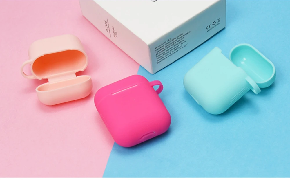 Чехлы для наушников для Apple AirPods, силиконовый чехол, беспроводной Bluetooth Air Pods, мягкий чехол для наушников, защитный чехол, Fundas
