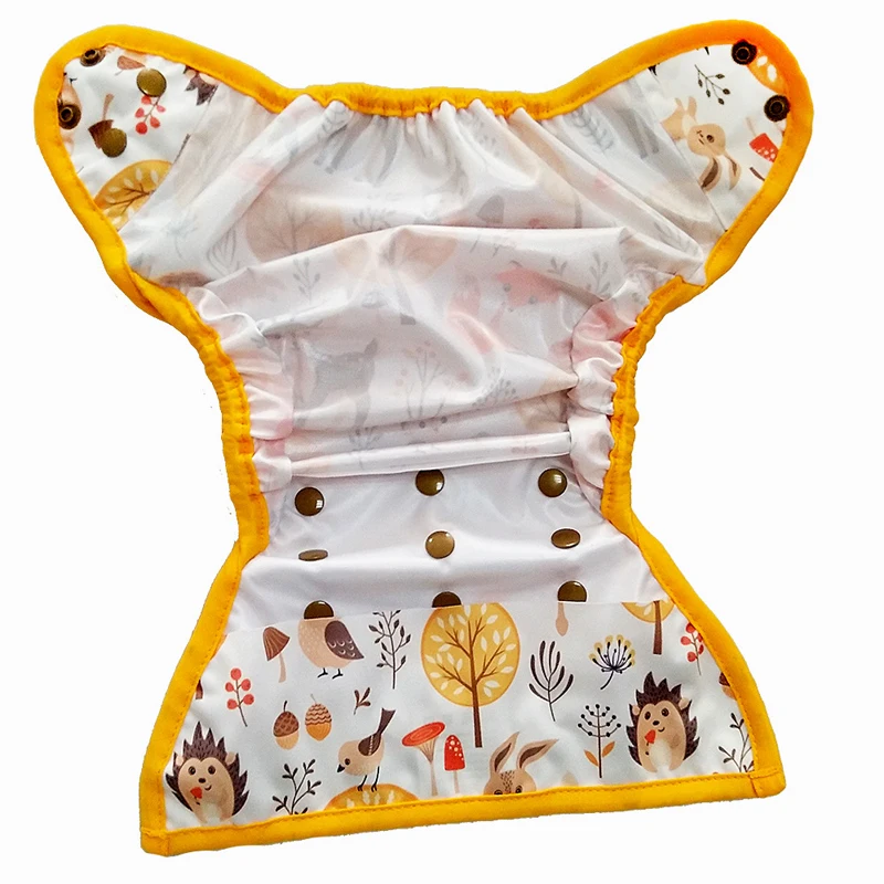 4 шт. Детские водонепроницаемые подгузники с вставками|washable nappies|baby nappiescover happy flute |