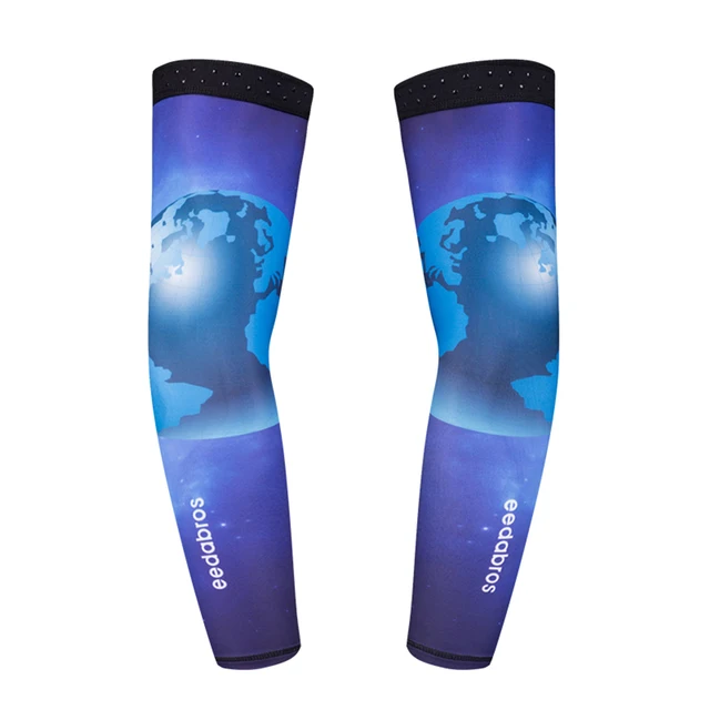 1 Pair Cycling Running Volleyball UV Sun Protection Protective Arm Sleeve Sport Arm Warmers Cover Football Basketball Sleeves