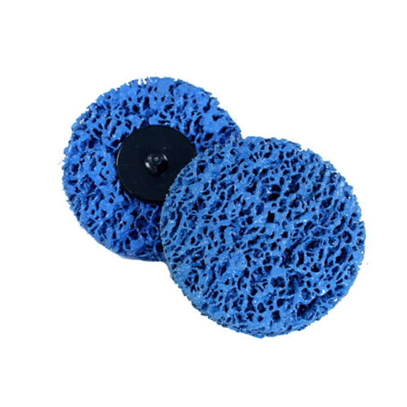 

2 Pcs Pack 3" Blue Quick Change Roloc Easy Strip & Clean Discs for Paint Rust