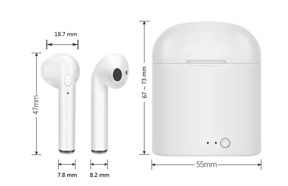 RGLM i7s Tws мини цветной рисунок Bluetooth наушники беспроводные наушники стерео наушники с зарядной коробкой для iPhone Android