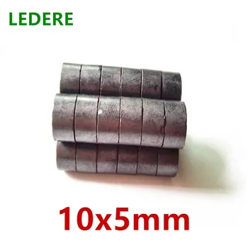 

10/50100pcs /lot Y30 Disk Ferrite Magnet 10x5 Permanent magnet 10mm x 5mm Black Round Speaker 10x5mm 10*5