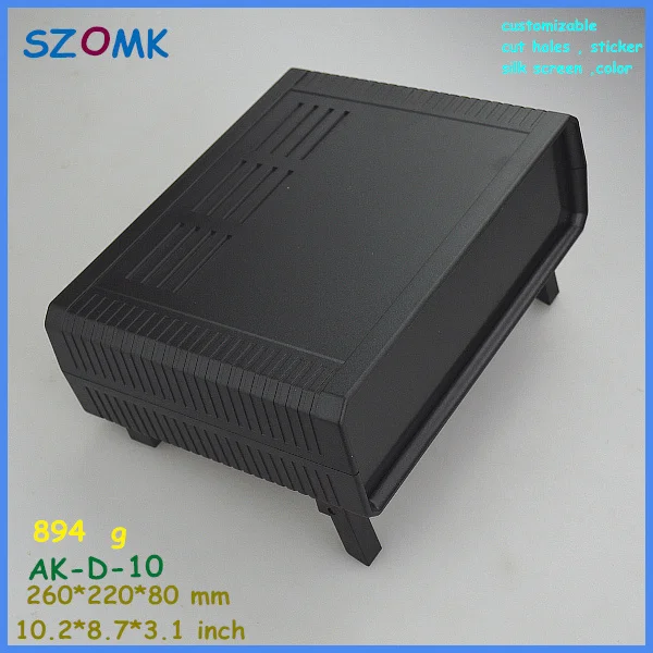 szomk electronic project enclosure junction box 1 pcs 260 220 80mm plastic box enclosure desktop electric
