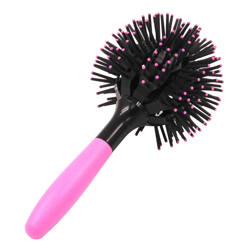 2018 Japan 3D Bomb Curl Hair Brush Ball Styling Spherical Massage Detangling Heat Resistant messager
