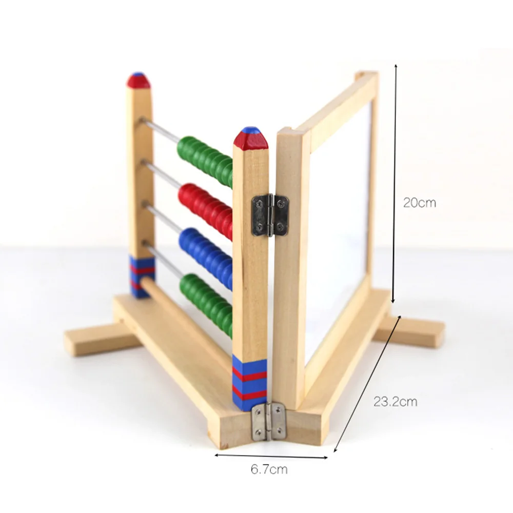 Универсальный Дошкольное образовательная Математика расчет обучения игрушка мини живопись доска с счеты полка стойки