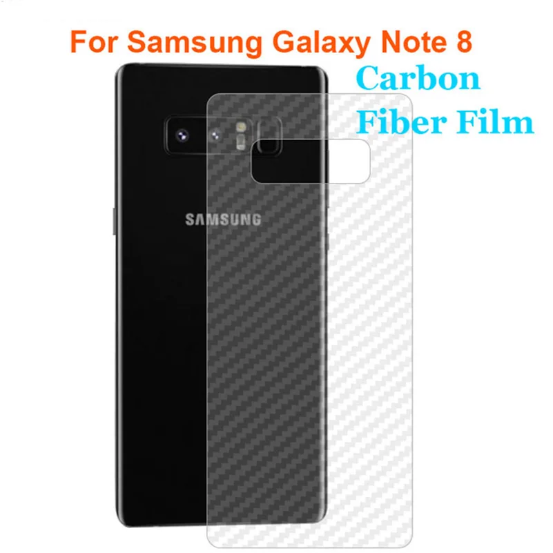 

10pcs/lot Protective Back Film For Samsung Galaxy S9+ S8 Plus Note 8 9 3D Carbon Fibre Skin Sticker Screen Protector